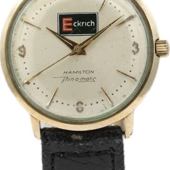 Vintage 33mm Hamilton Thin-O-Matic Men's Automatic Wristwatch USA Gold Filled - Picture 4 of 5